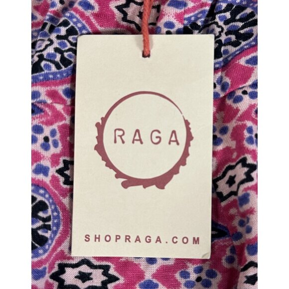 NWT Raga Boho Shorts The Sangria Pink & Purple Floral Lightweight Size Sm Boho - Picture 9 of 12